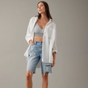 Oversized White Button Down